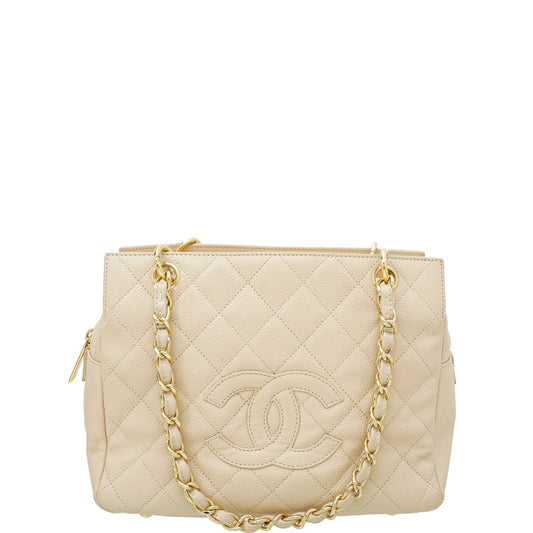 Chanel Beige Petite Shopping Tote (PST) Bag