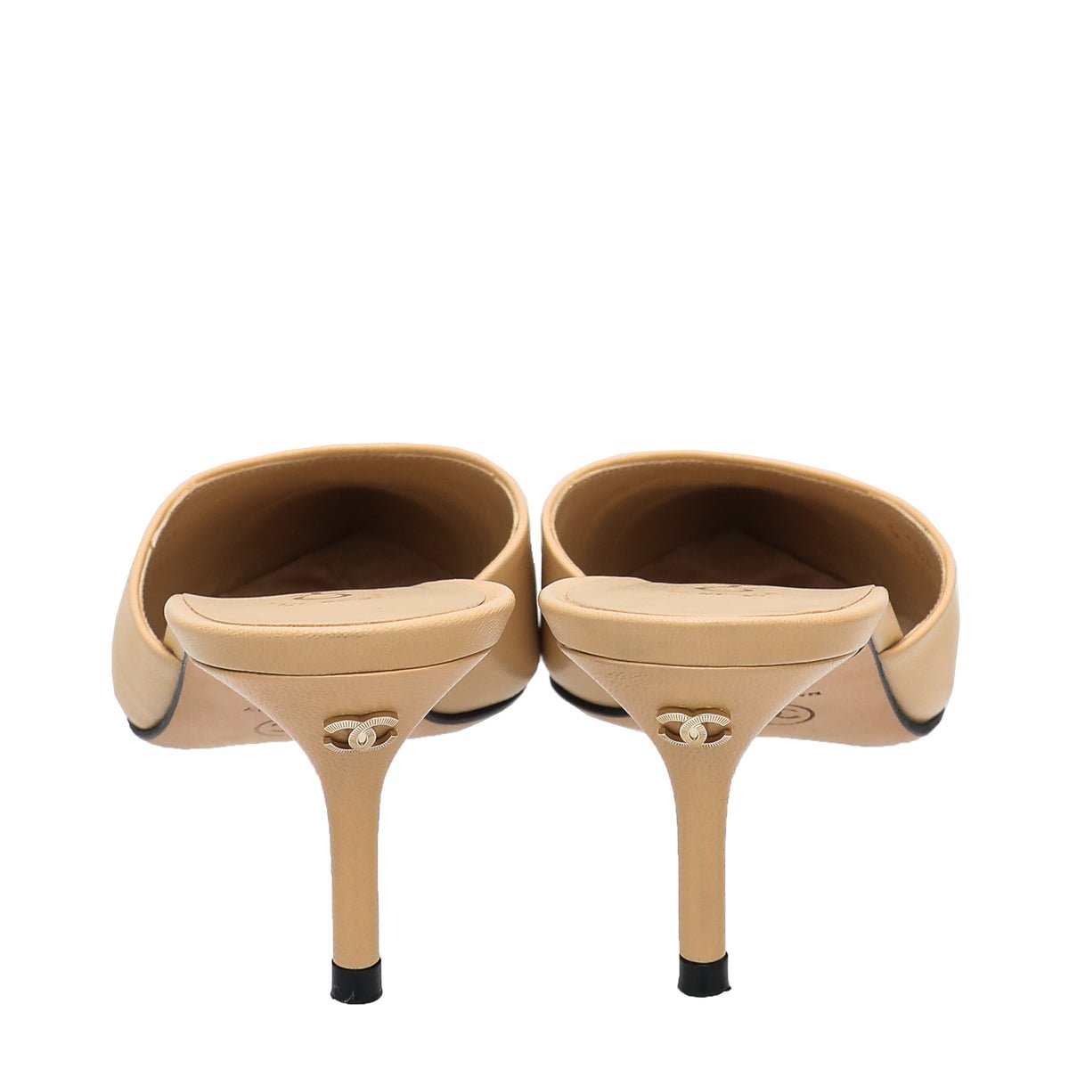 Chanel Bicolor CC Cap Toe Mules 37
