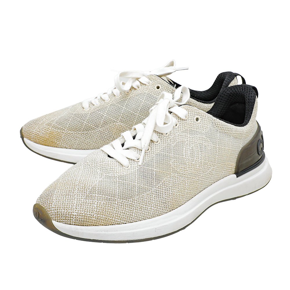 Chanel Bicolor CC Embroidered Mesh Sneaker 41