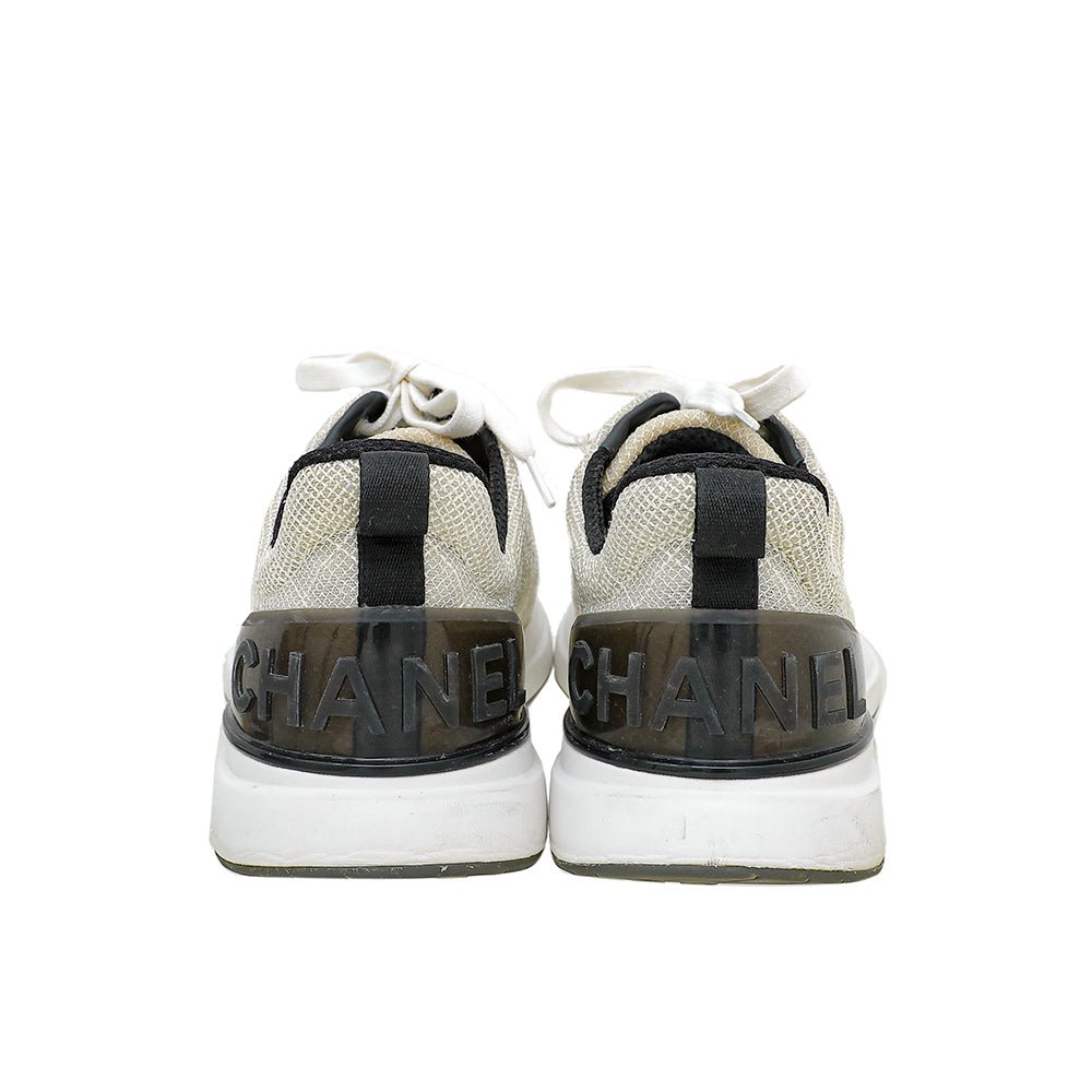 Chanel Bicolor CC Embroidered Mesh Sneaker 41