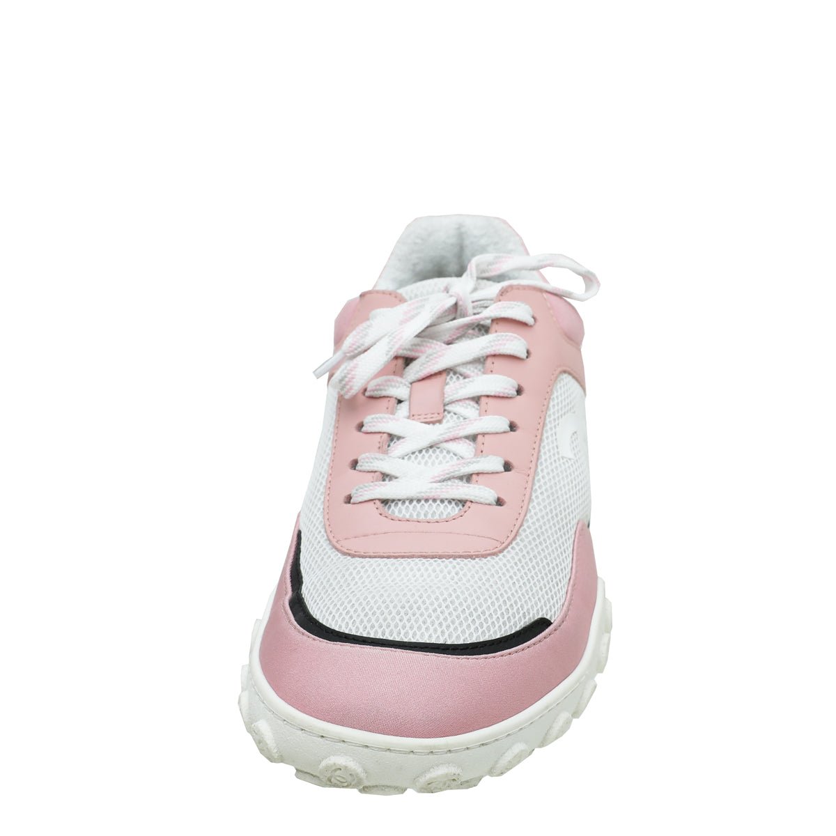 Chanel Bicolor CC Mesh Fabric Trainer Sneaker 39.5