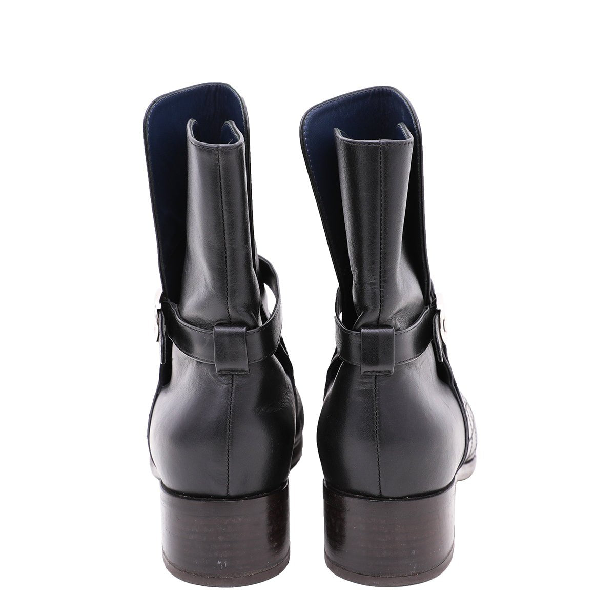 Chanel Bicolor CC Quilted Ankle Boots 39.5