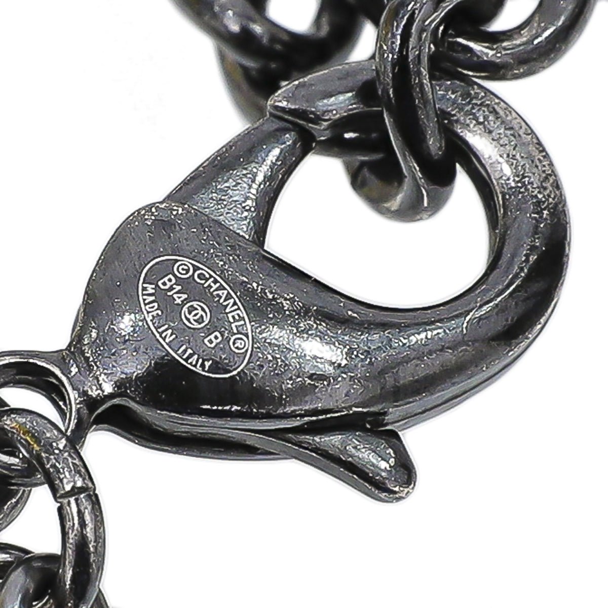 Chanel Bicolor Faux Pearl CC Logo Bracelet