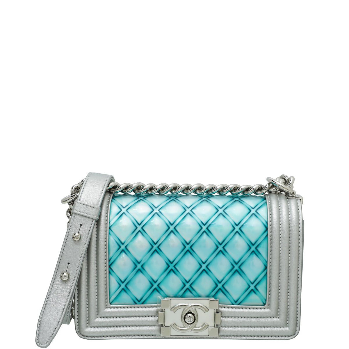 Chanel Bicolor Le Boy Metallic Small Bag