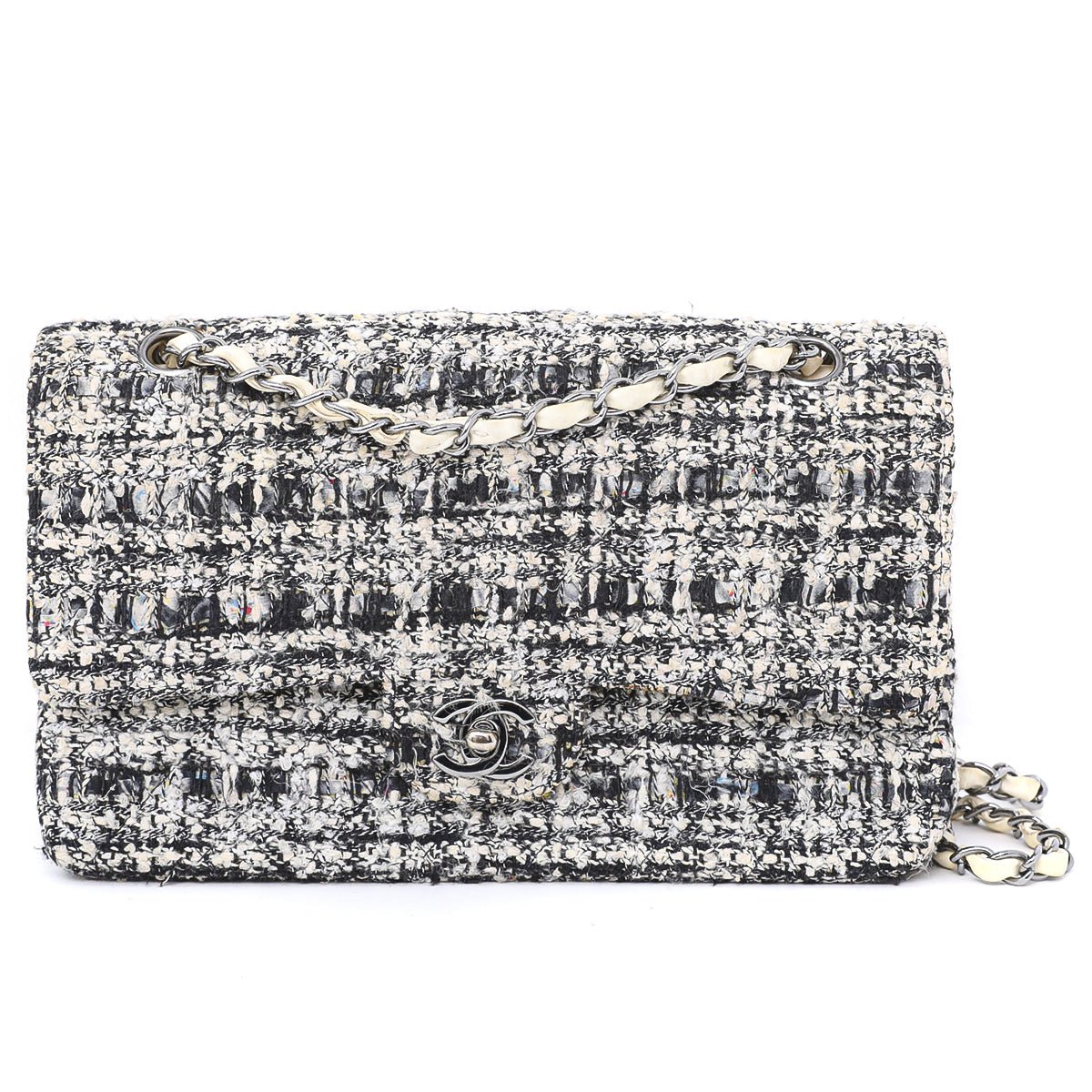 Chanel Bicolor Tweed CC Double Flap Bag