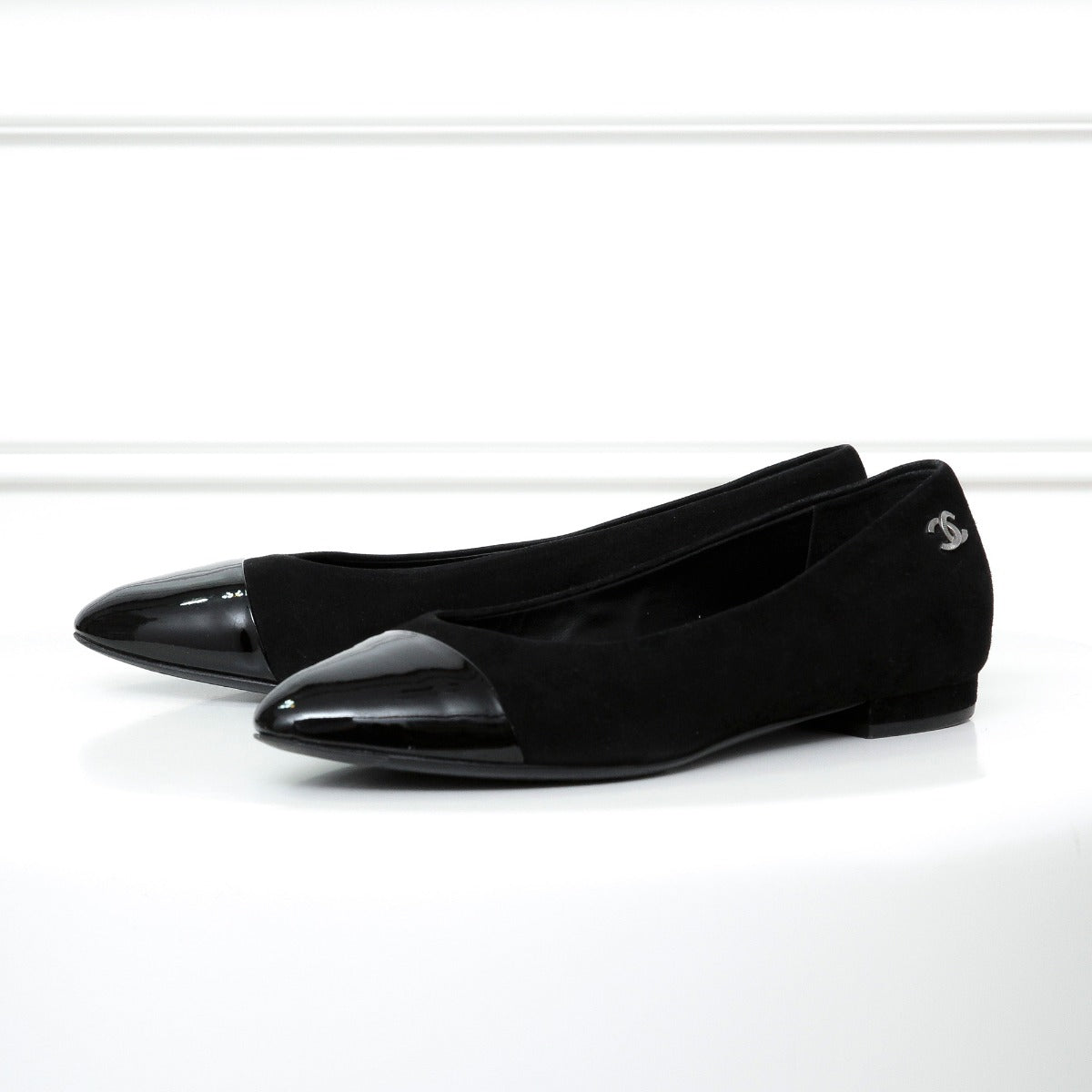 Chanel Black Ballerina Flats 35.5
