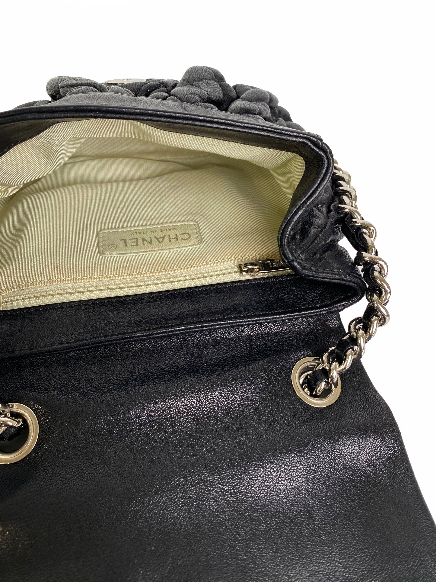 Chanel   Black Chain Around Bag
