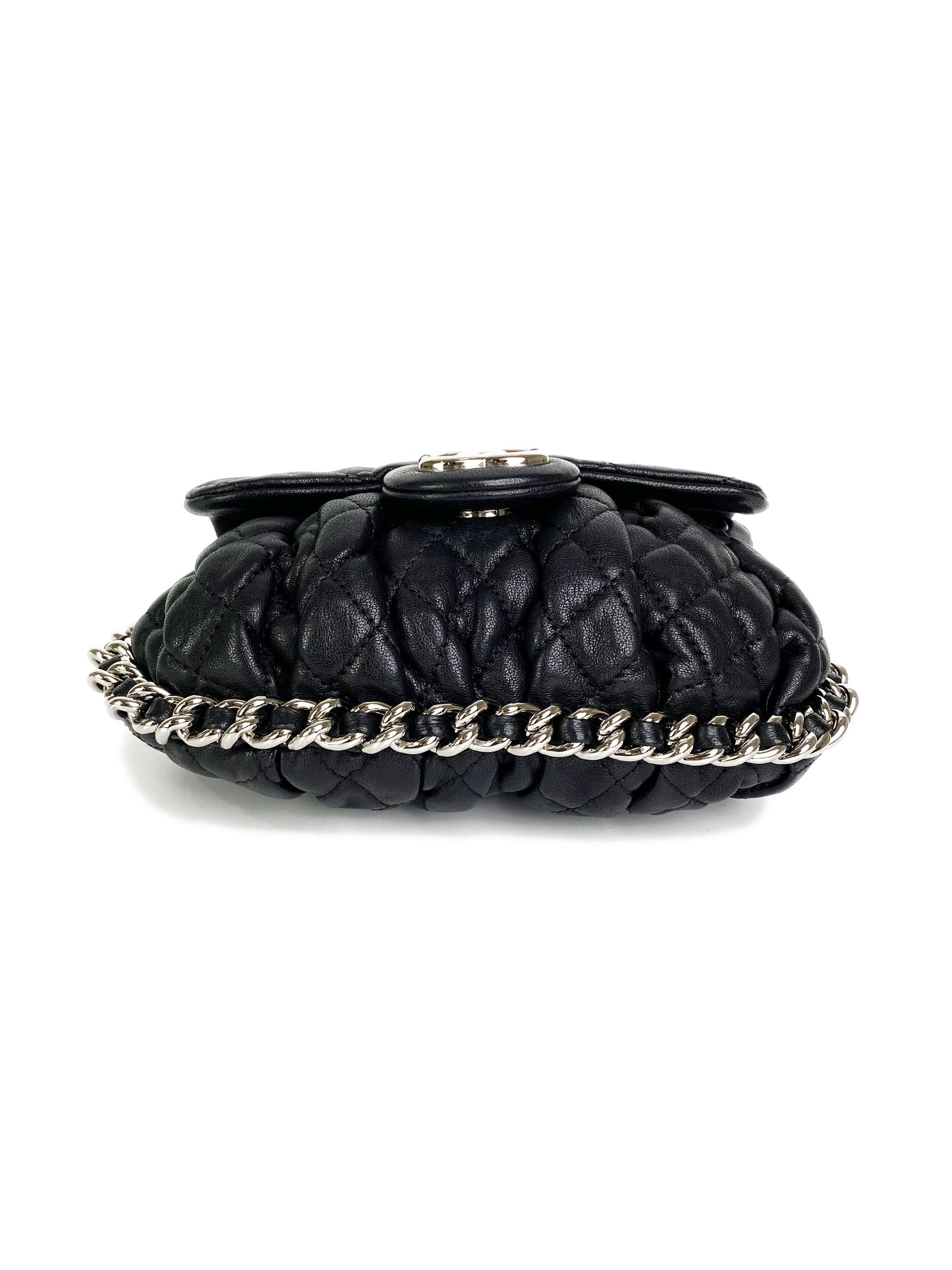Chanel   Black Chain Around Bag
