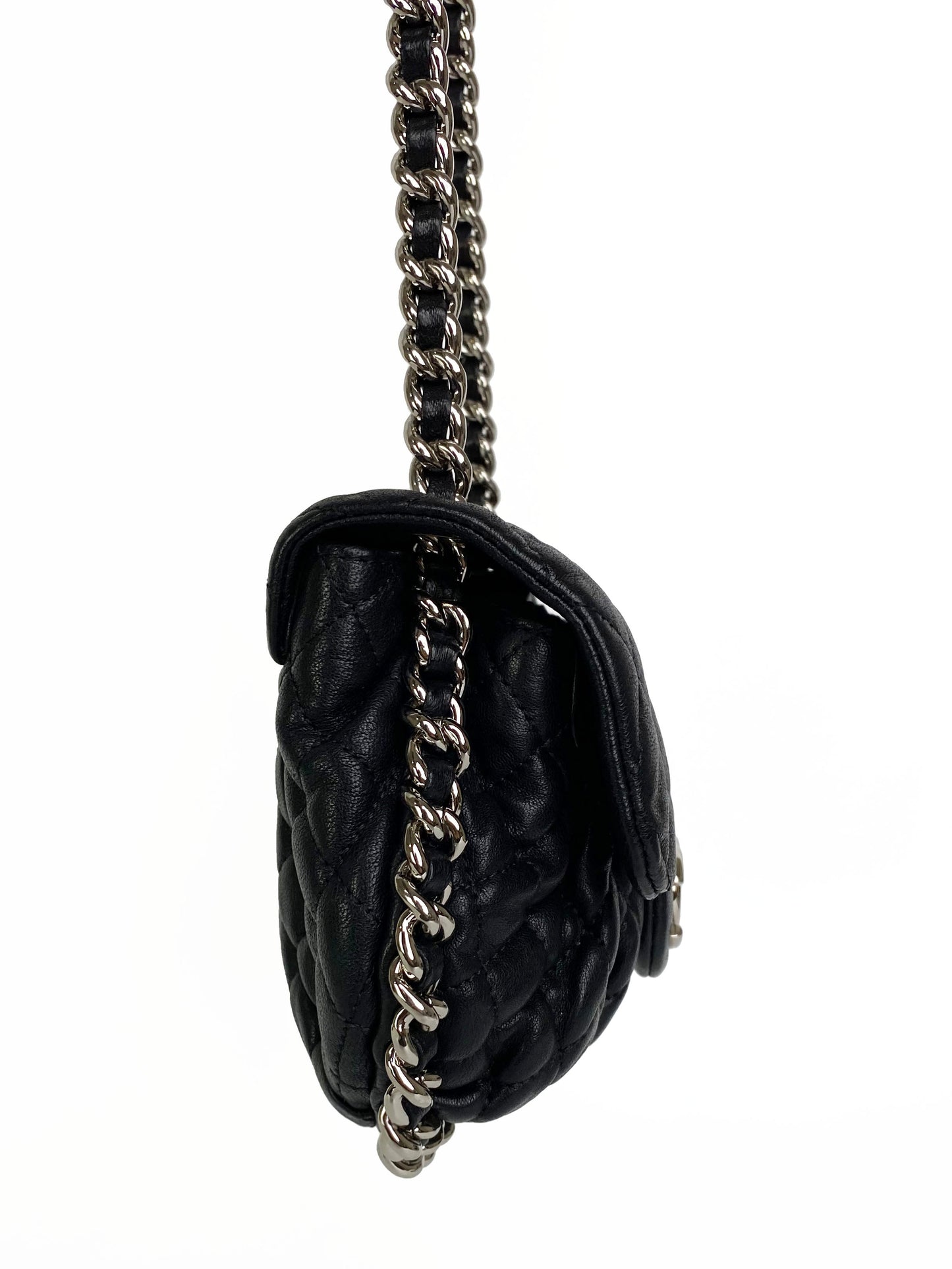 Chanel   Black Chain Around Bag