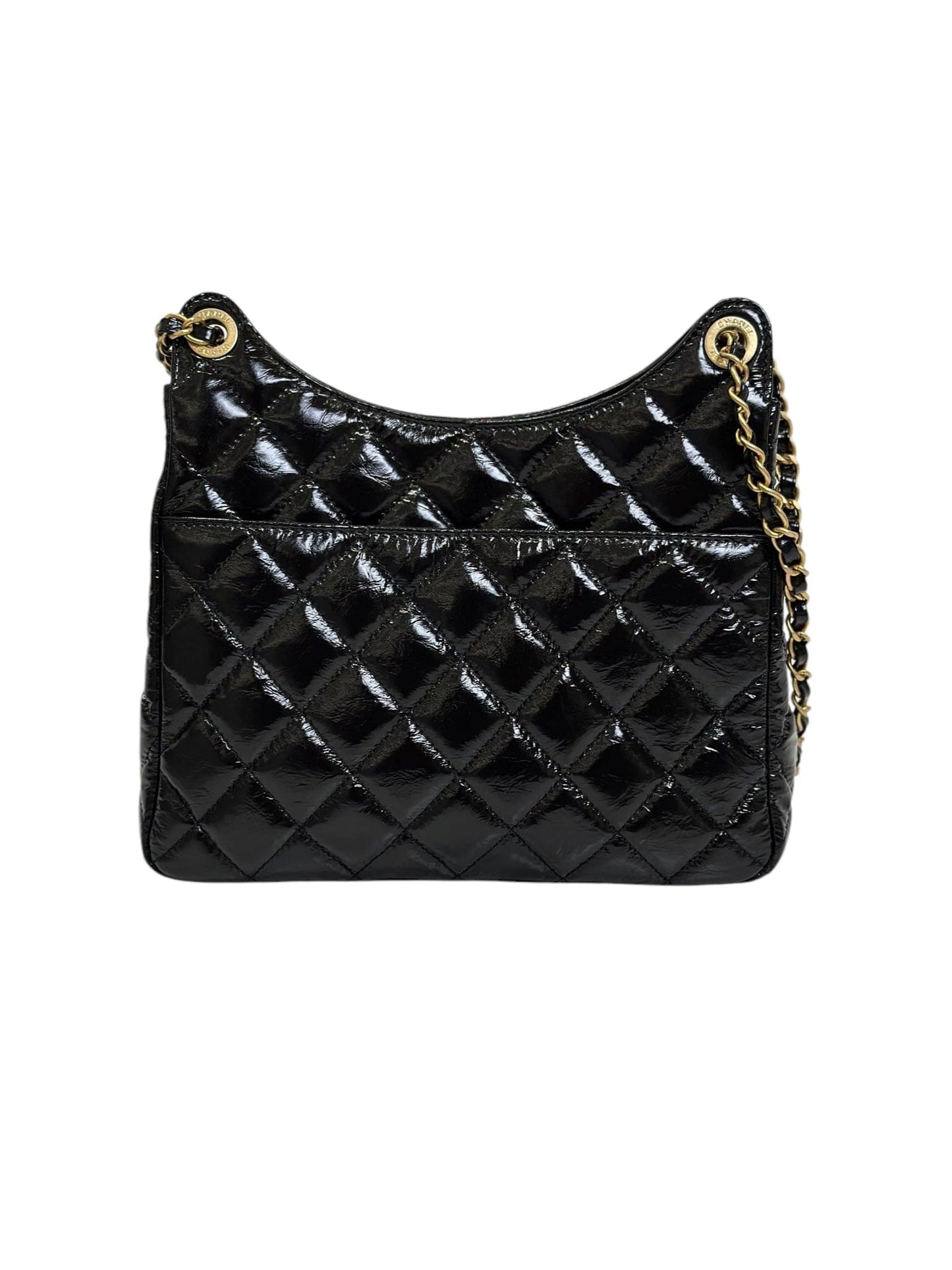 CHANEL 23 HOBO BAG IN BLACK 122419A15
