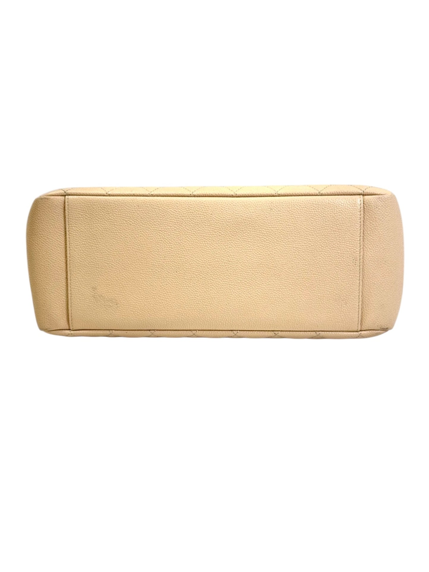 Chanel Cream Caviar Tote GST