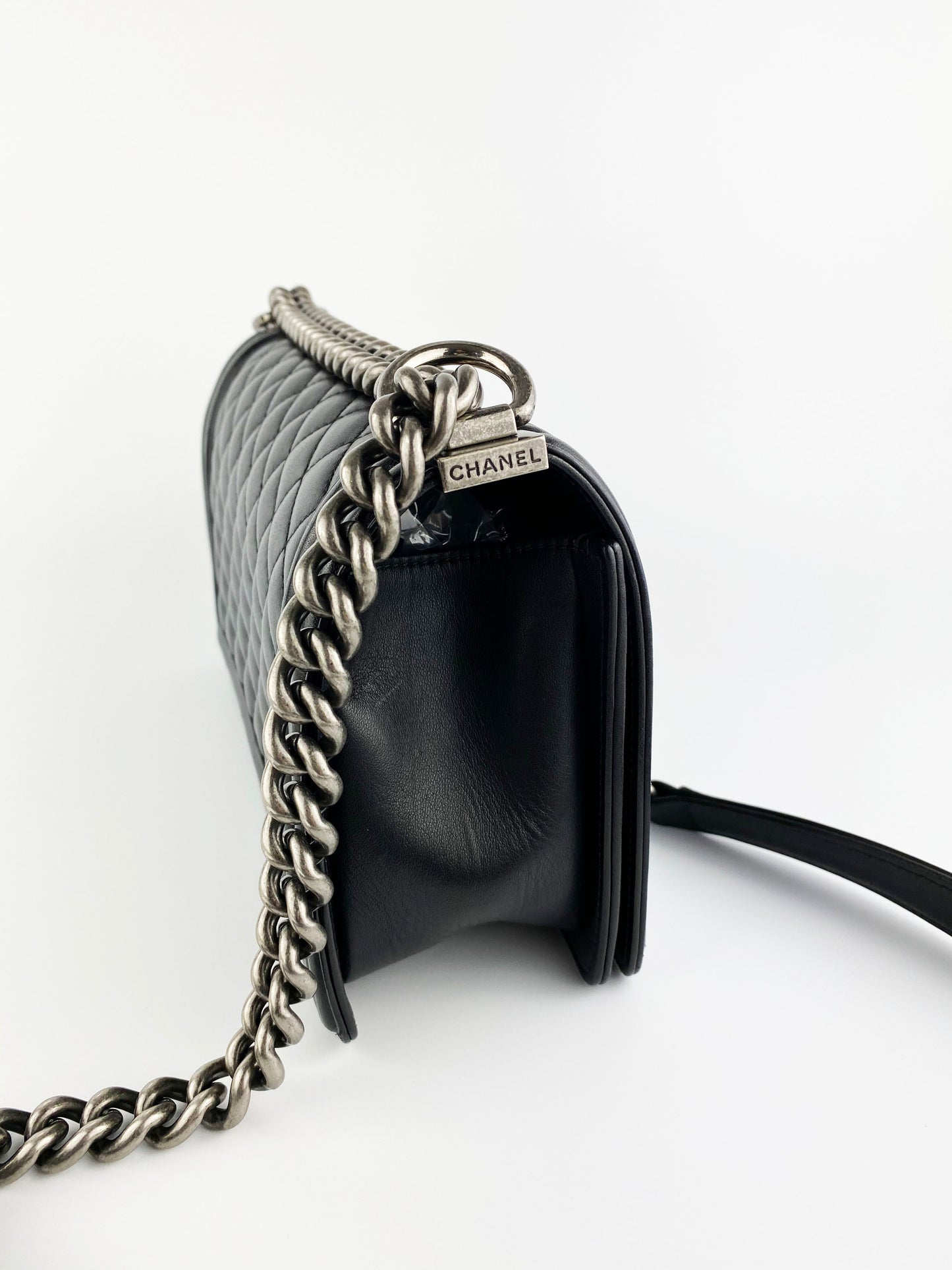 Chanel Boy Lambskin Black Bag