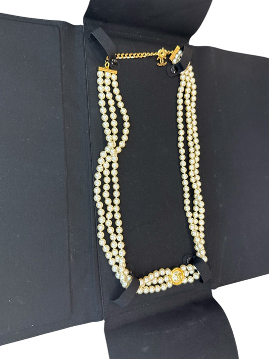 Chanel 3 Layer Pearl Belt/Necklace B24