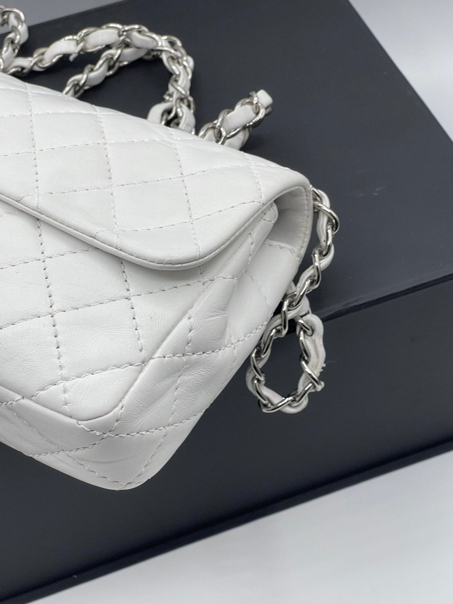 Chanel - Sac baguette blanc