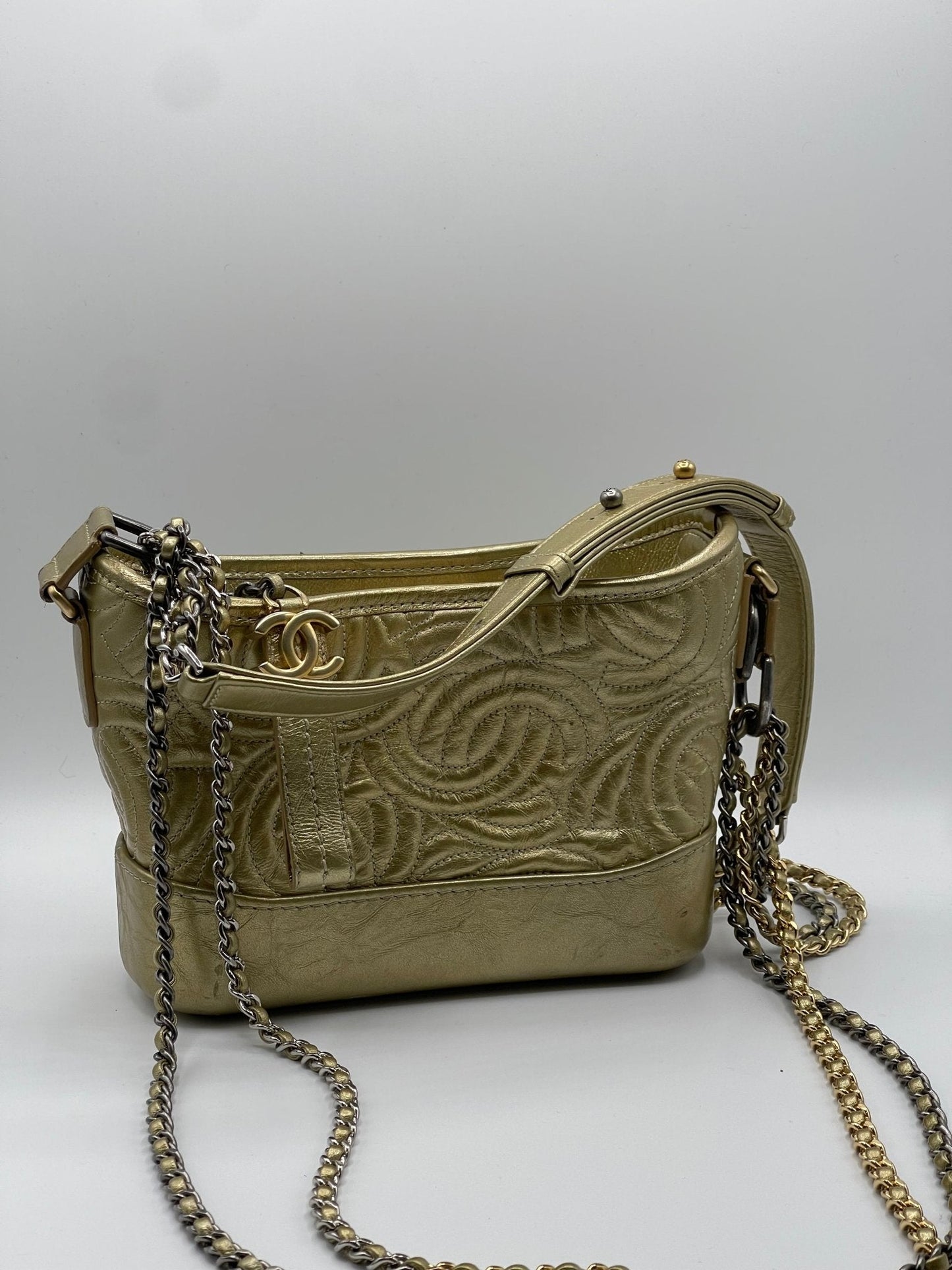 Chanel - Sac mini Gabrielle doré