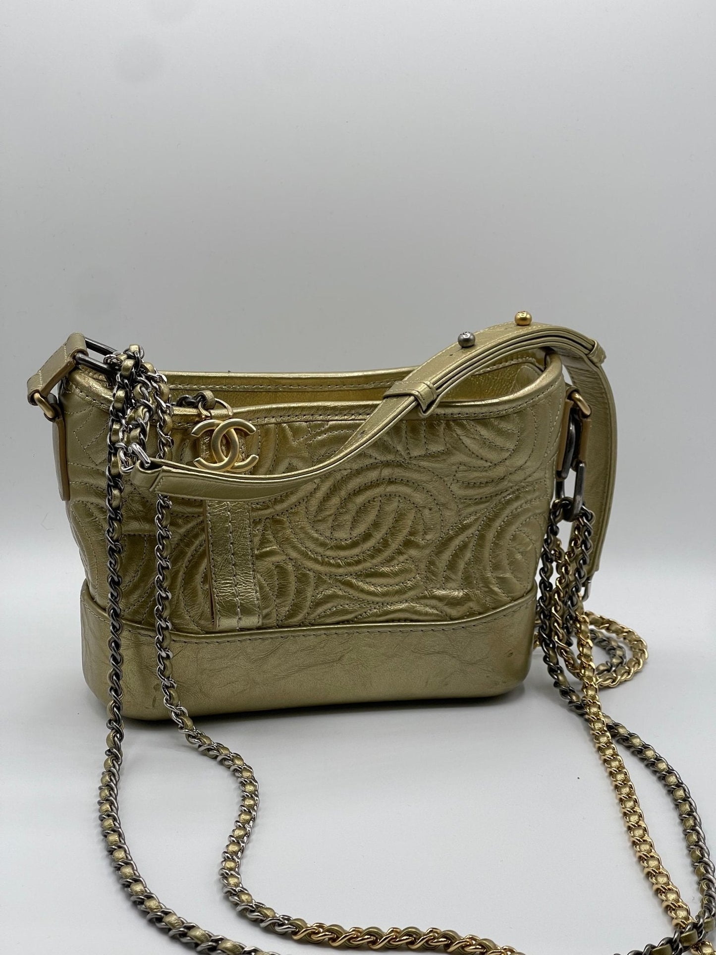 Chanel - Sac mini Gabrielle doré