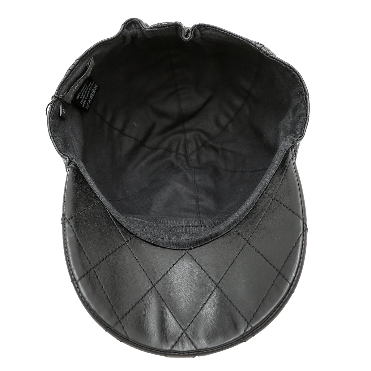 Chanel Black Quilted Baseball Hat Small