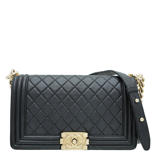 Chanel Black Le Boy Medium Flap Bag