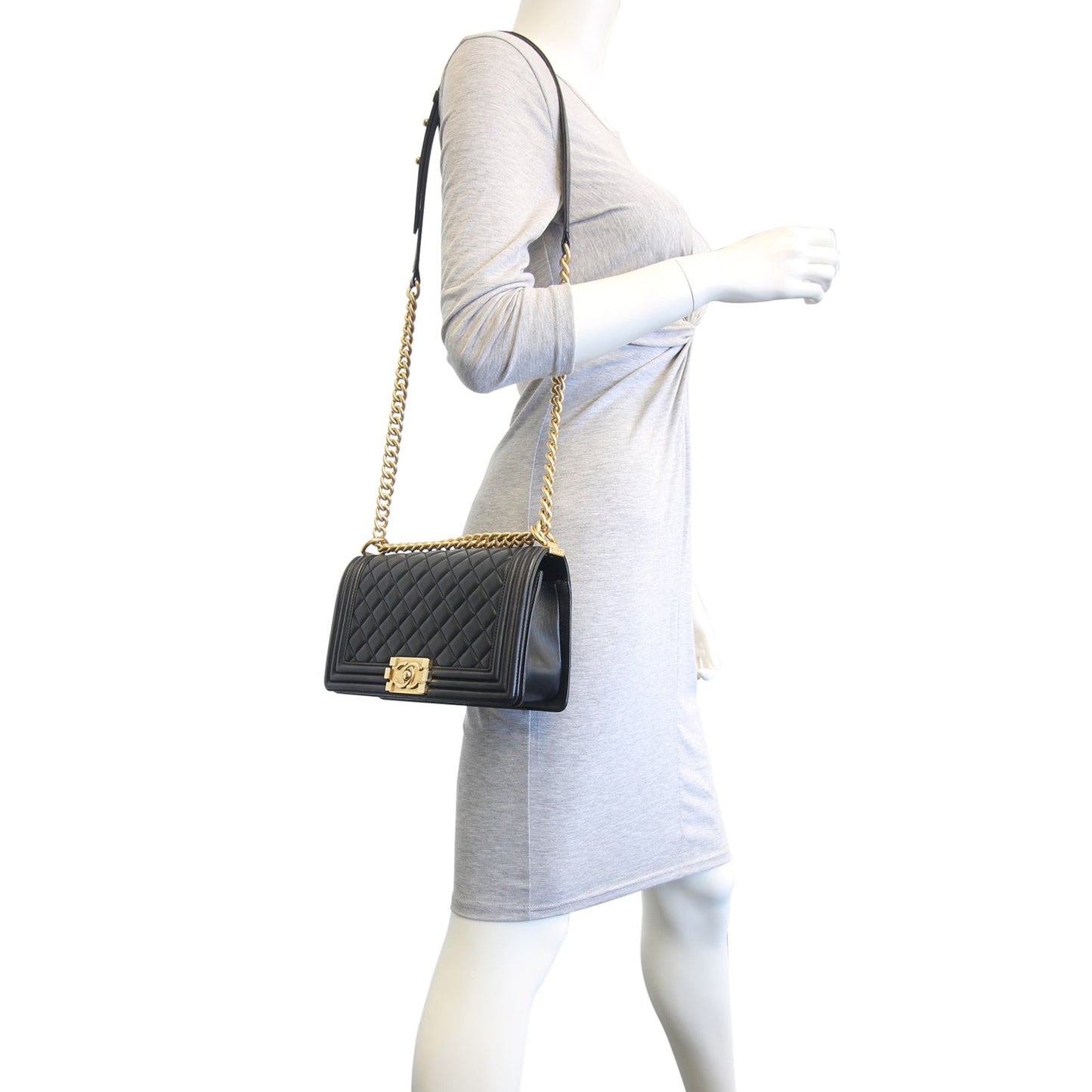 Chanel Boy Old Medium |Gold Hardware 23 Series