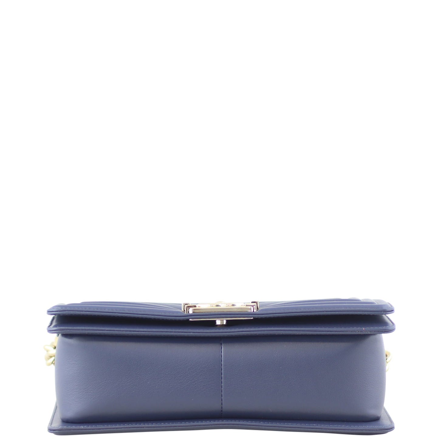 Chanel Boy Chevron Old Medium |  Navy Blue