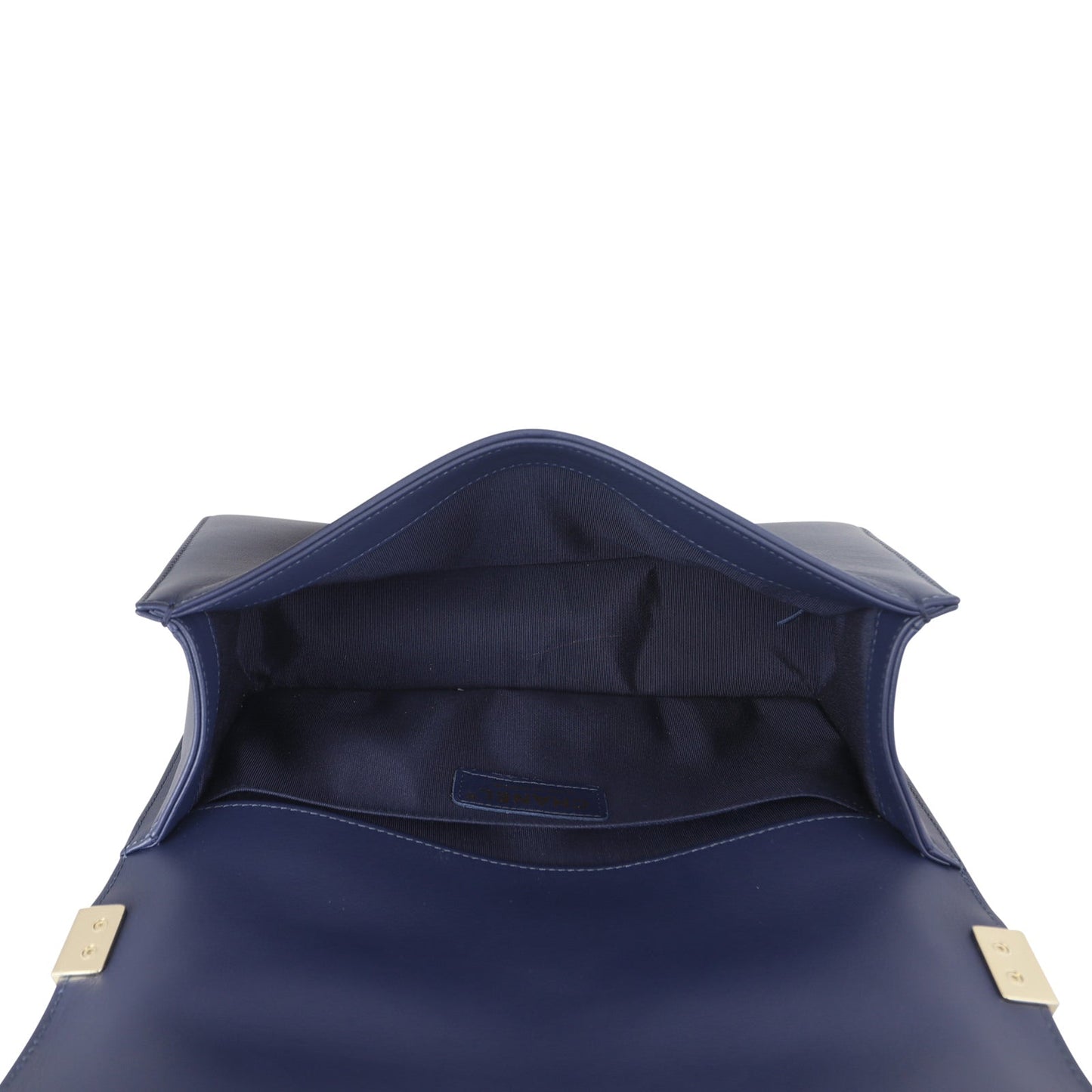Chanel Boy Chevron Old Medium |  Navy Blue