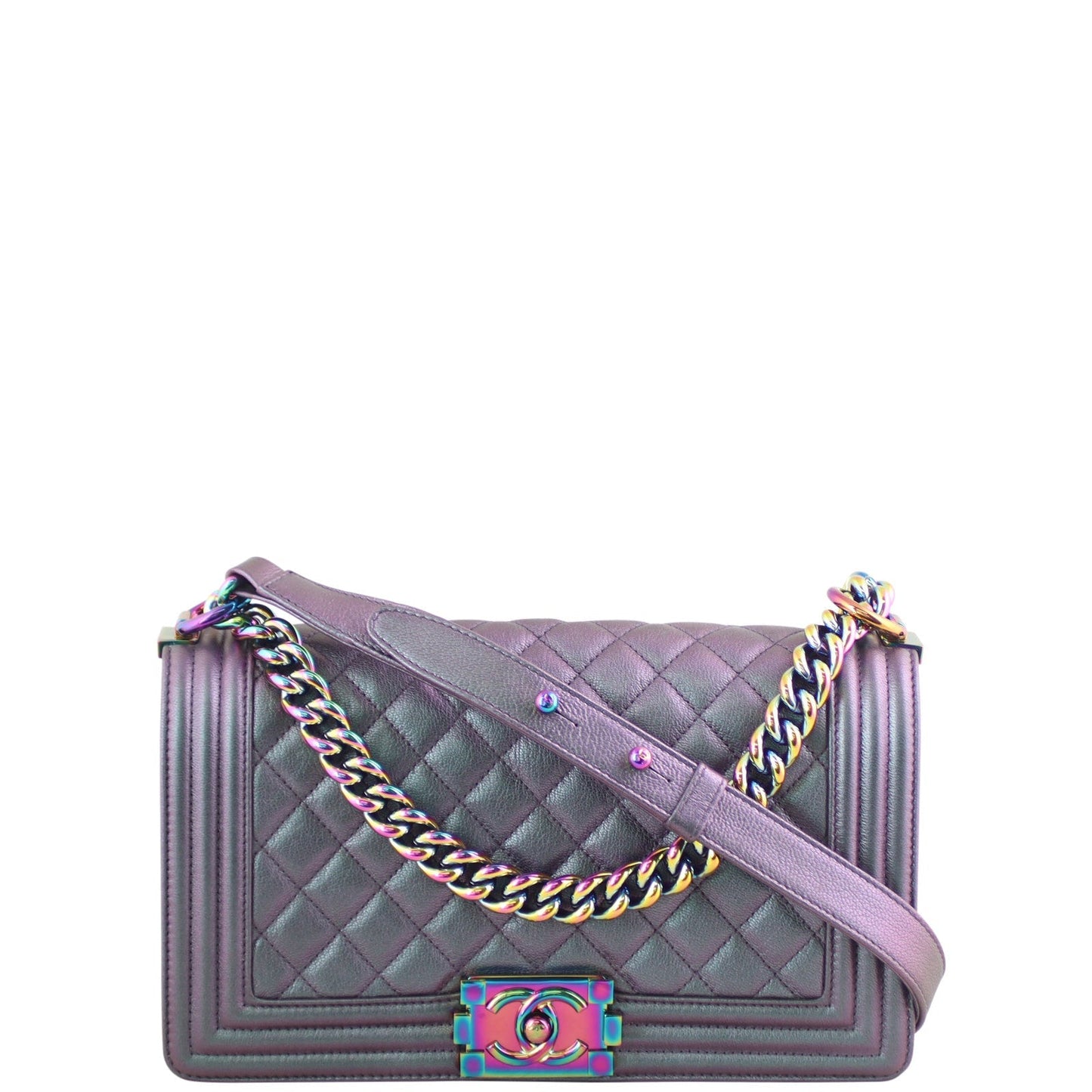 Chanel Boy Old Medium | Iridescent