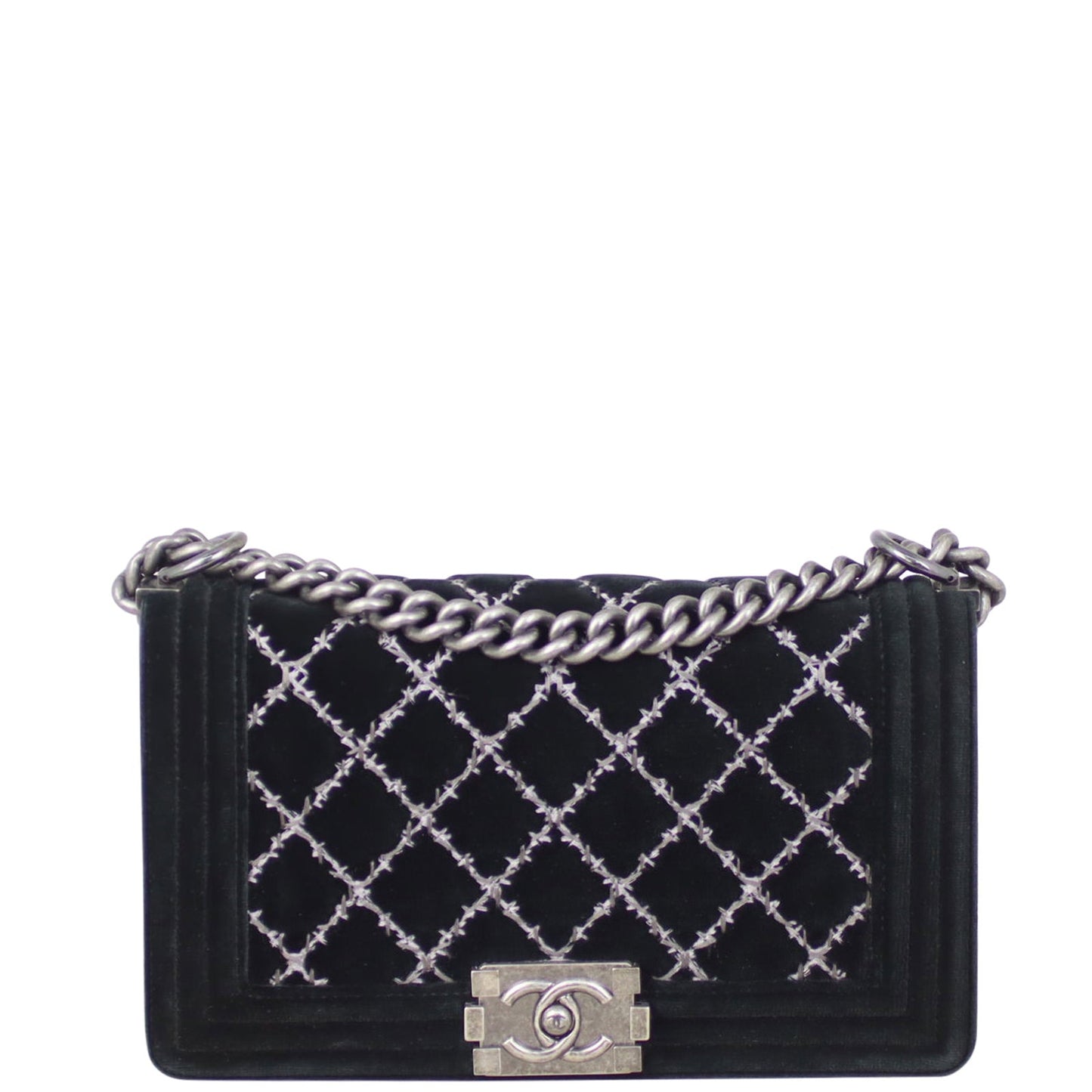 Chanel Boy Old Medium Velvet