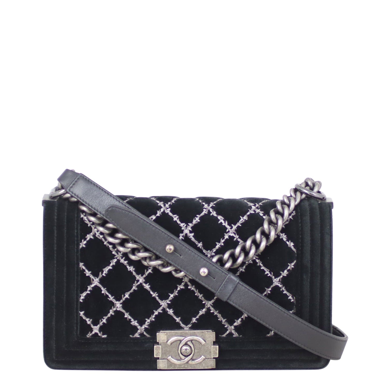 Chanel Boy Old Medium Velvet