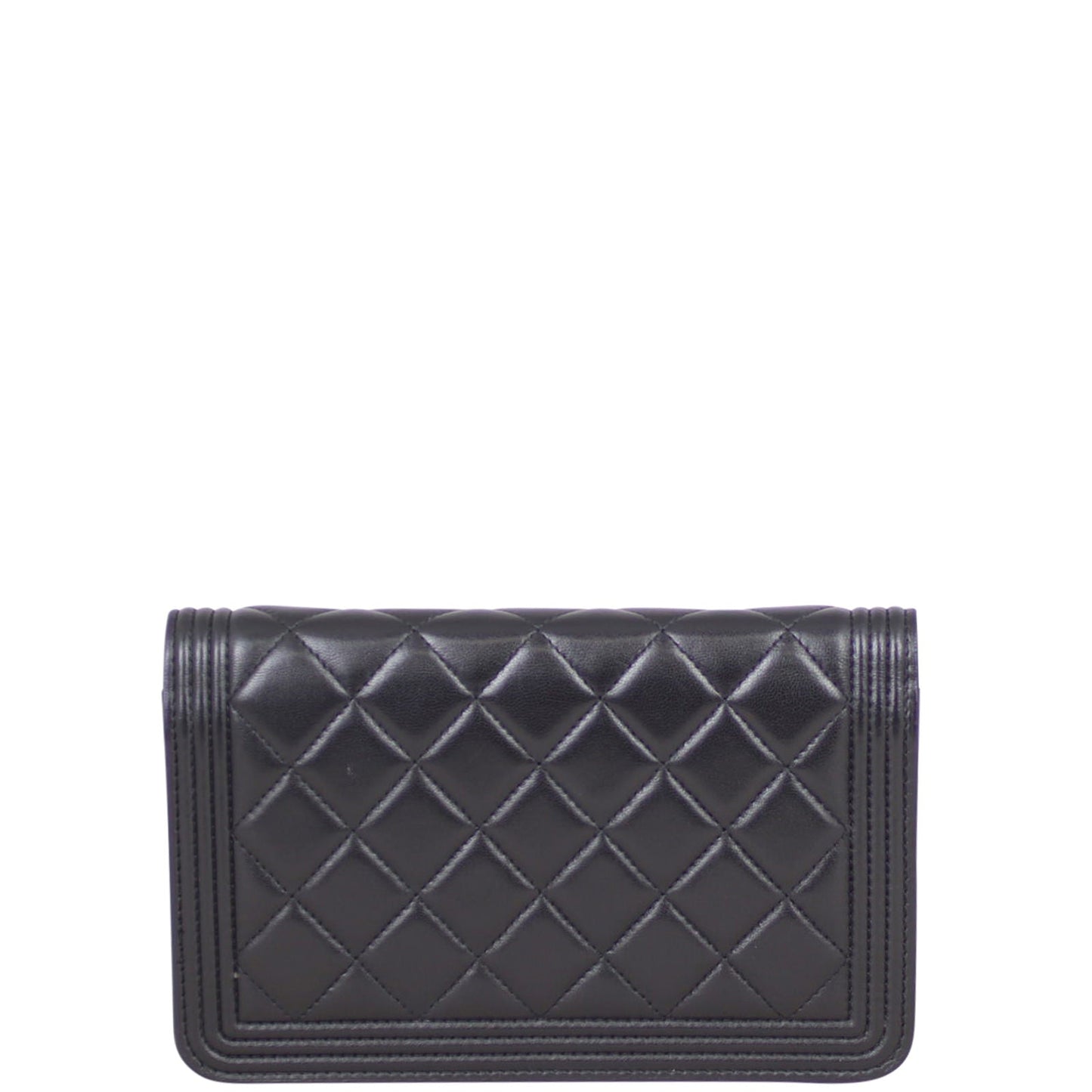 Chanel Boy Wallet on Chain | Silver Hardware