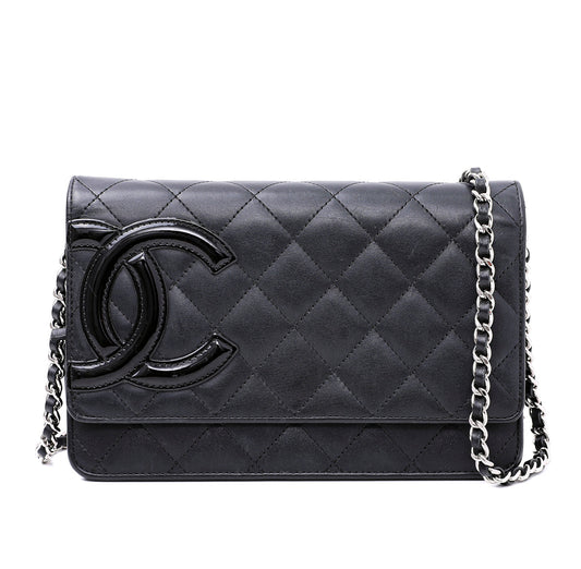 Chanel cambon wallet on chain black