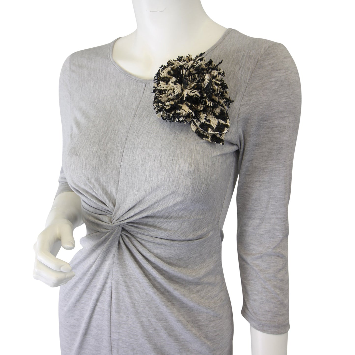 Chanel Camellia Tweed Brooch