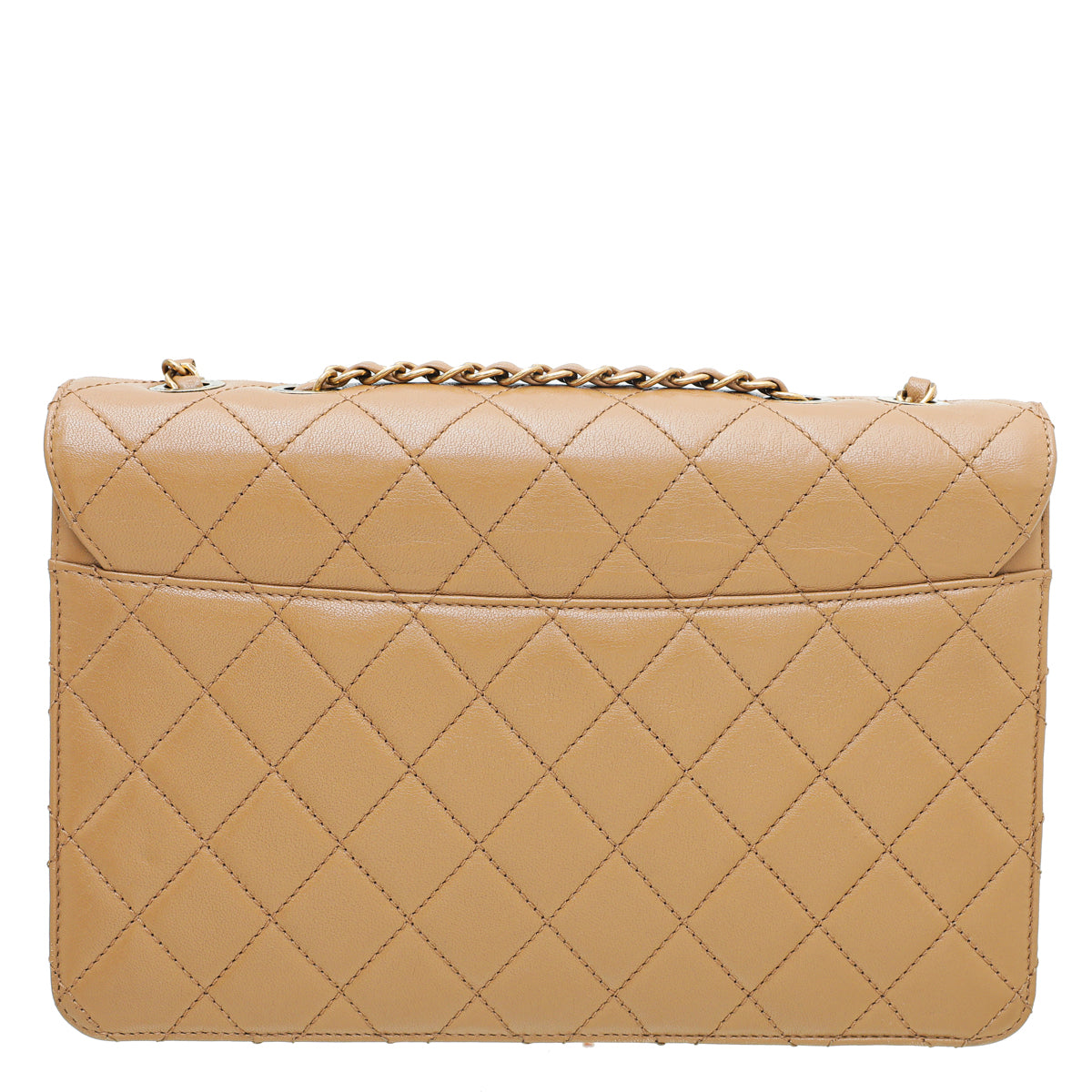 Chanel Camel CC Beauty Lock Flap Bag