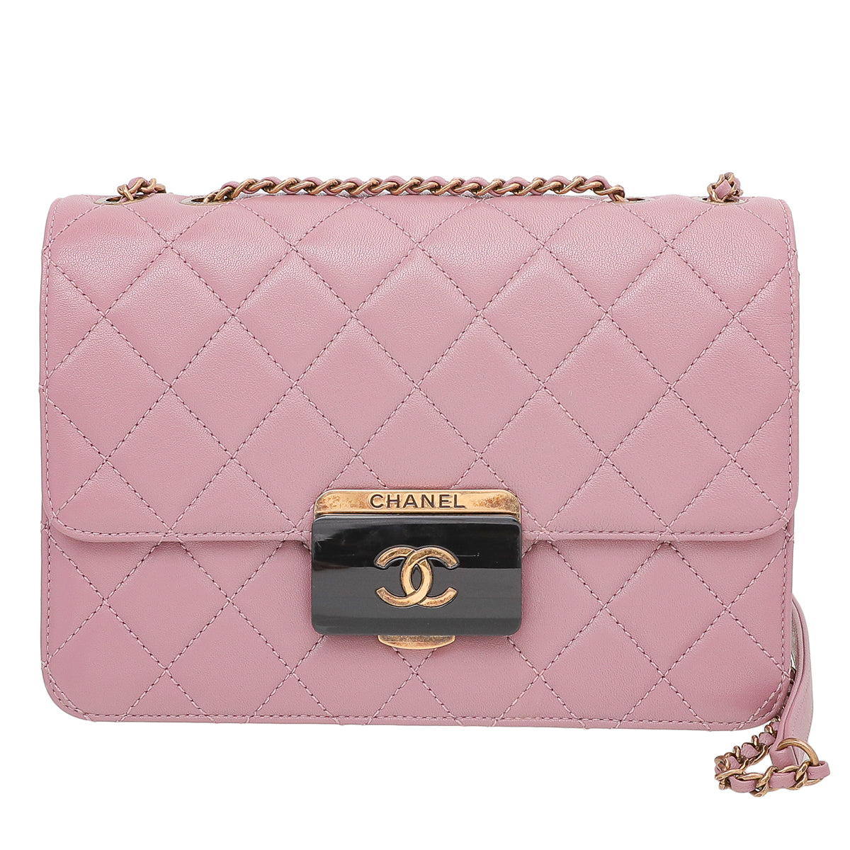 Chanel Dark Lilac CC Beauty Lock Medium Flap Bag