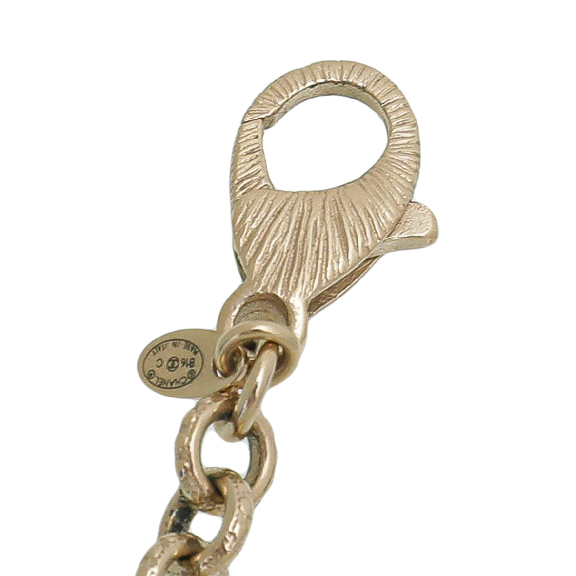 Chanel Ivory CC Camellia Pearl Pendant Chain Necklace