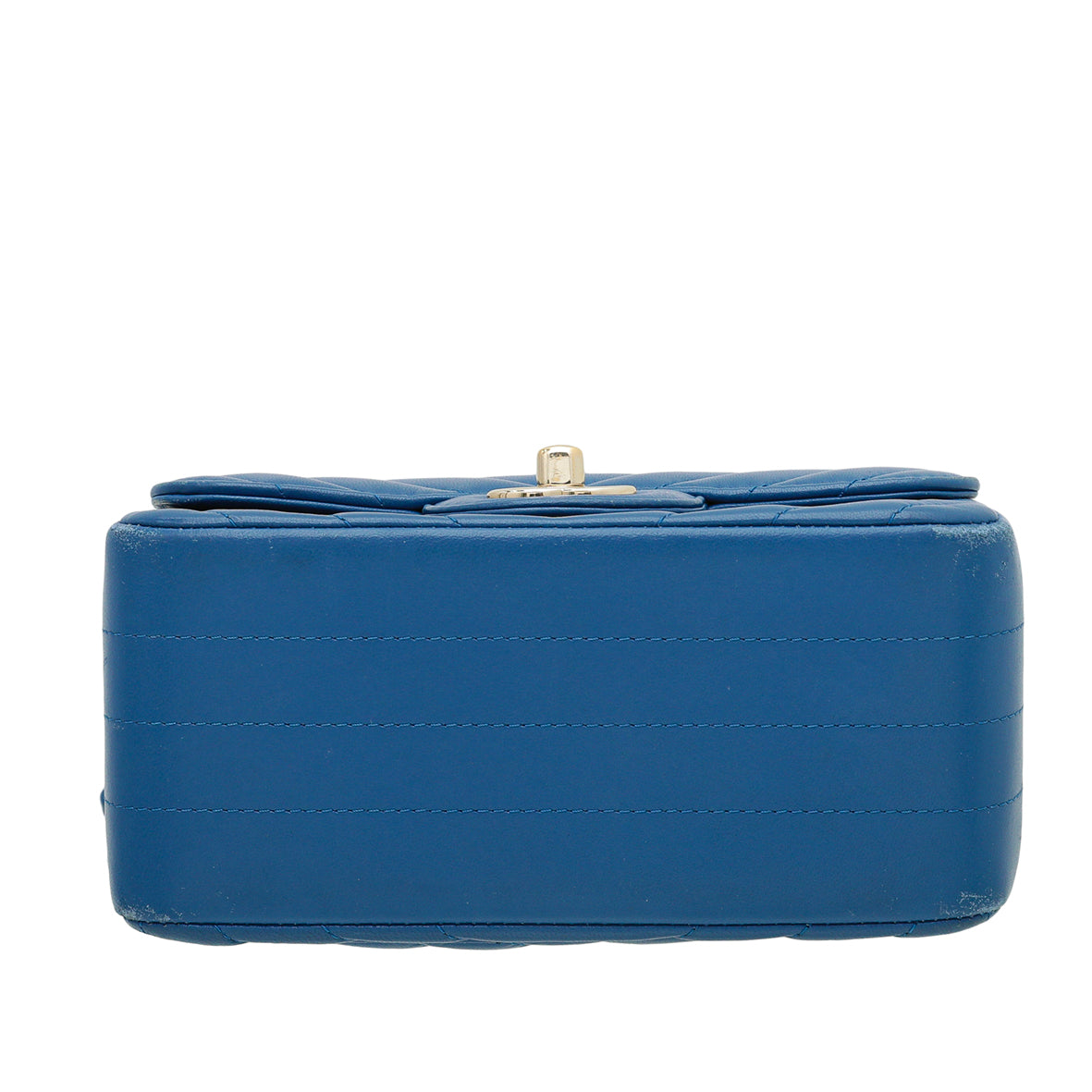 Chanel Blue CC Chevron Mini Square Flap Bag