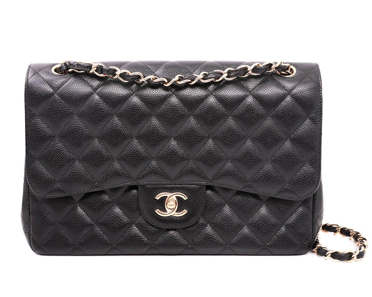 Chanel Black CC Classic Double Flap Bag