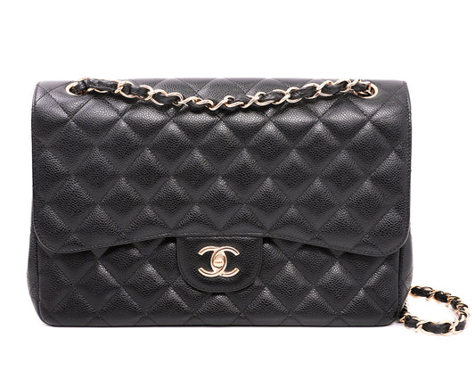 Chanel Black CC Classic Double Flap Bag