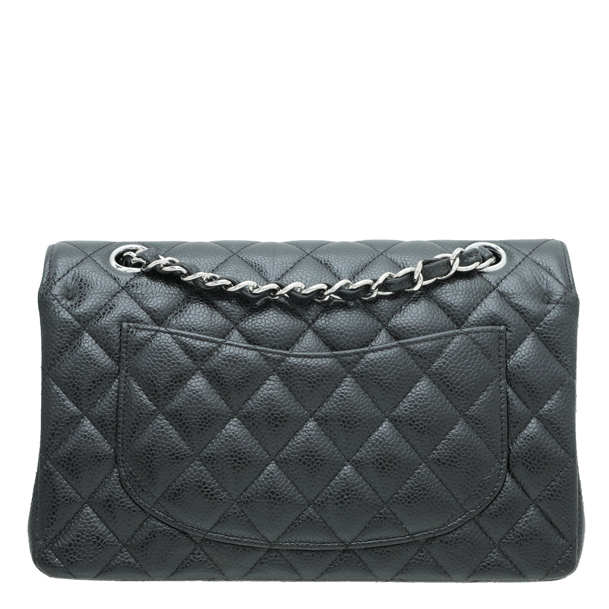 Chanel Black CC Classic Double Flap Medium Bag