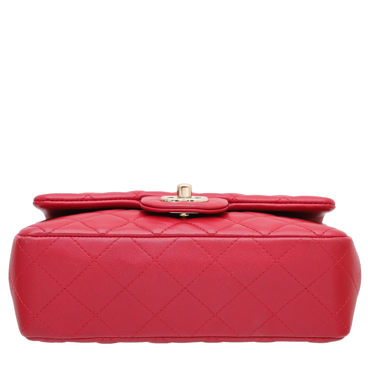 Chanel Red CC Classic New Mini Flap Bag