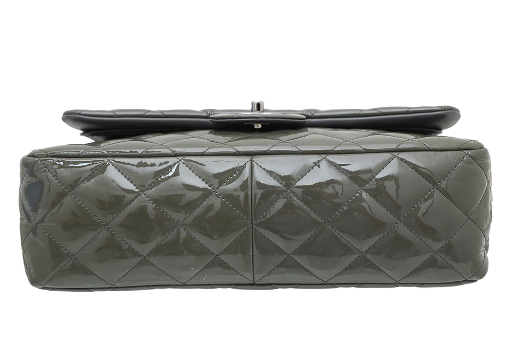 Chanel Grey CC Classic Double Flap Bag