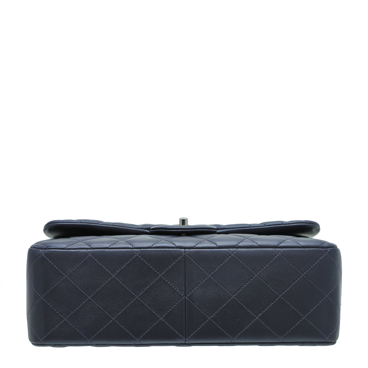 Chanel Indigo Blue CC Classic Double Flap Jumbo Bag