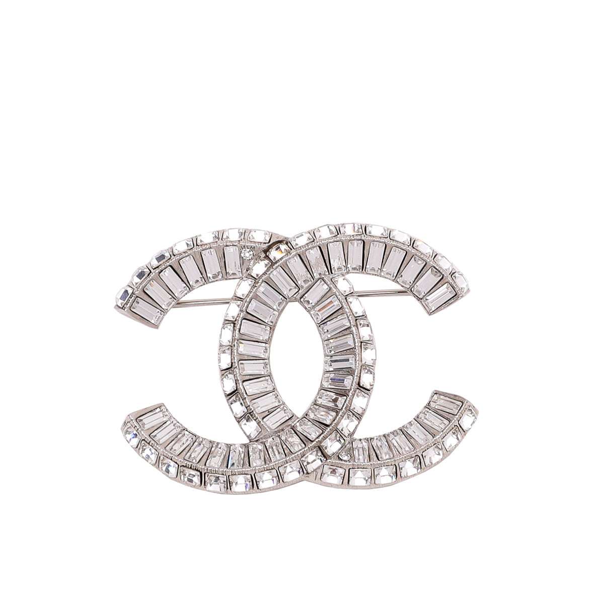 Chanel CC Crystal Baguette Brooch