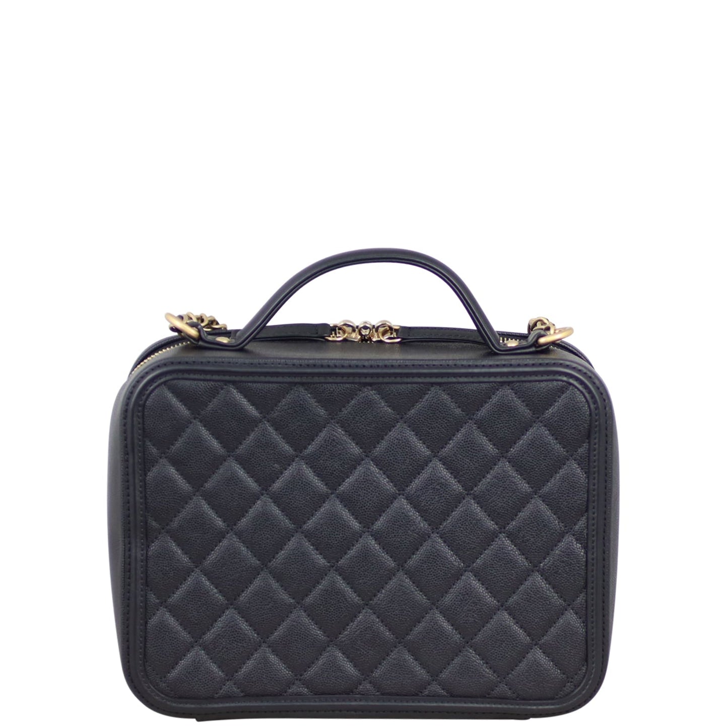 Chanel CC Filigree Vanity Case Large