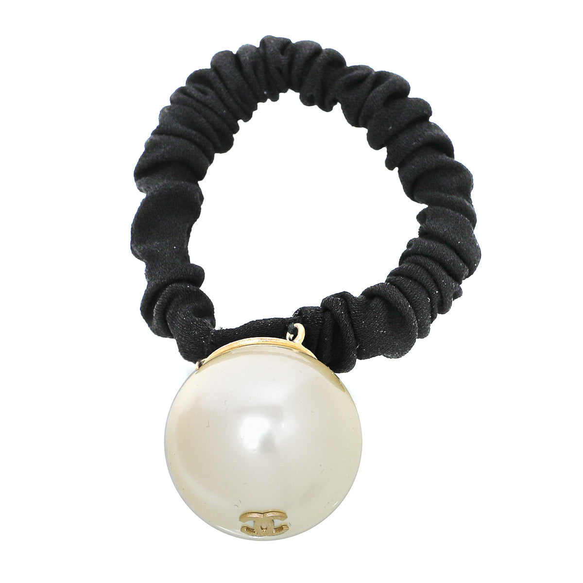 Chanel Black CC Hair Accessory