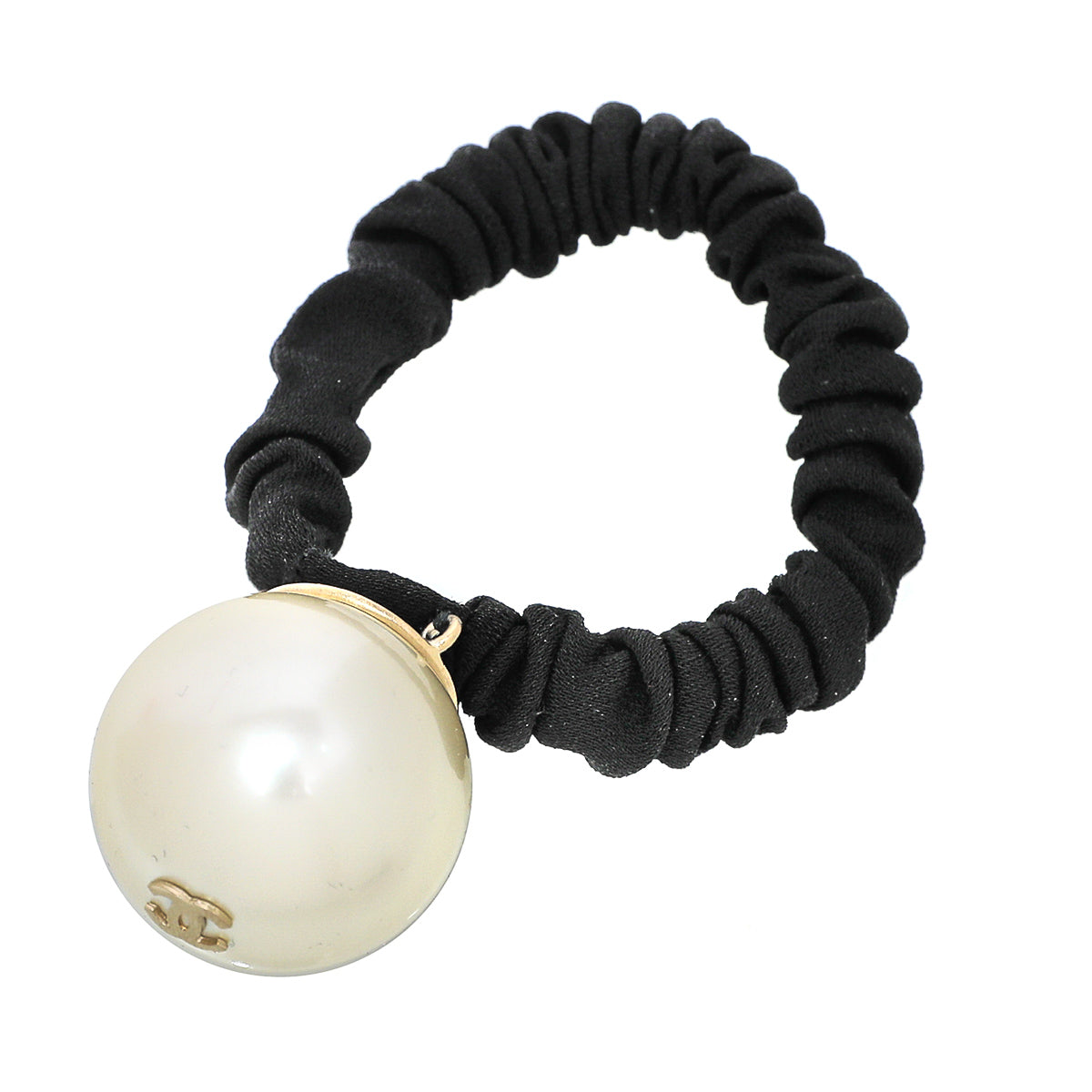 Chanel Black CC Hair Accessory
