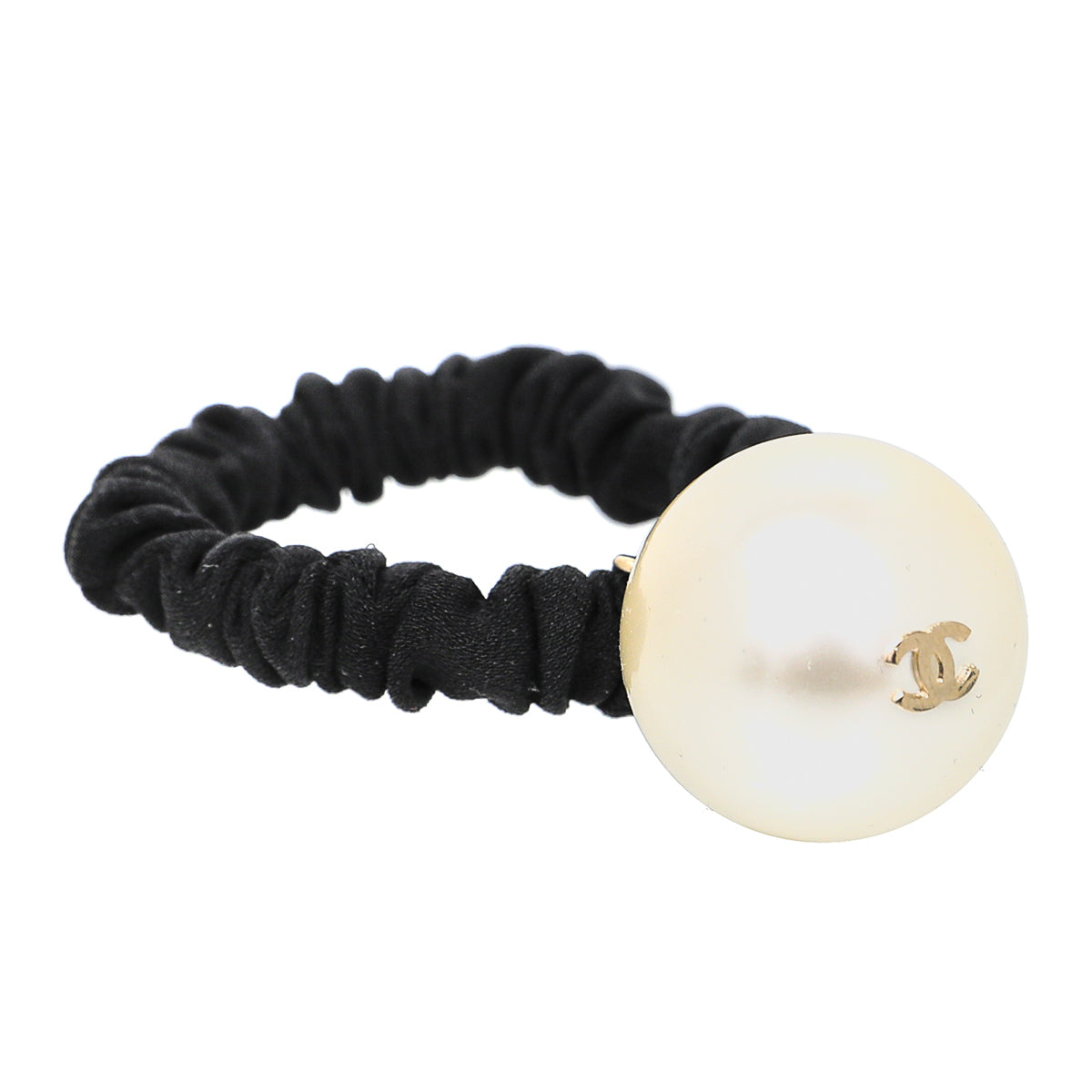 Chanel Black CC Hair Accessory