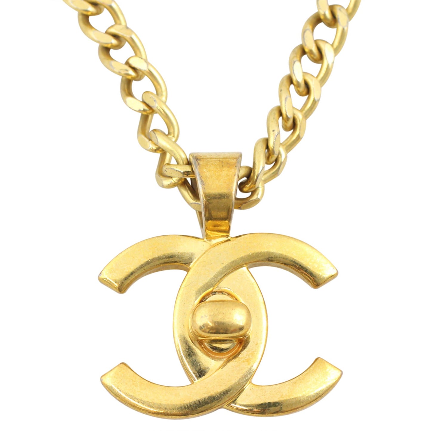 Chanel   CC Turn-Lock Pendant Necklace