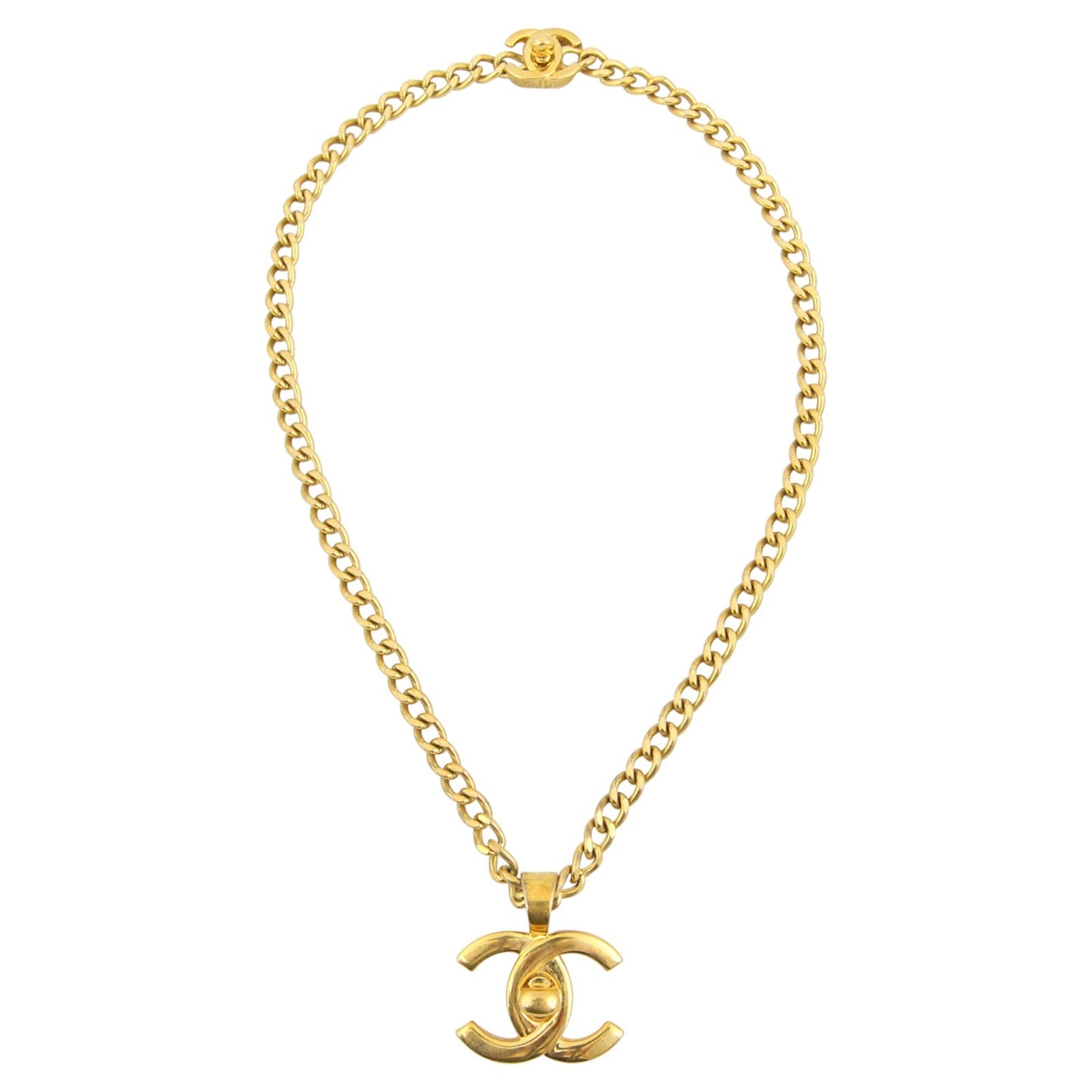 Chanel   CC Turn-Lock Pendant Necklace