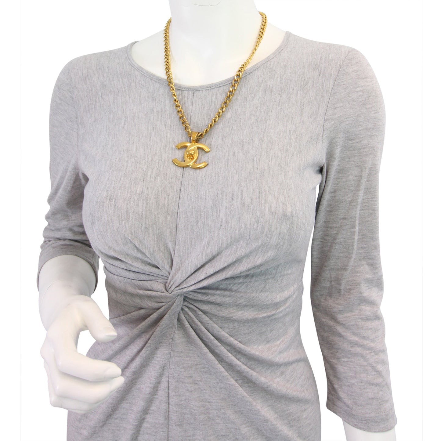 Chanel   CC Turn-Lock Pendant Necklace