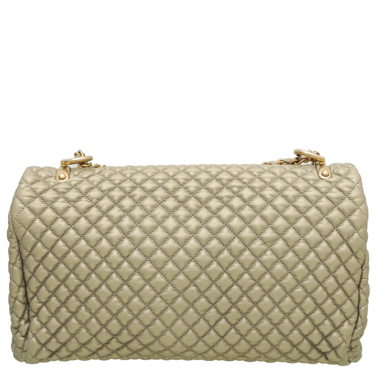 Chanel Metallic Gold CC Medallion Charm Micro Flap Bag